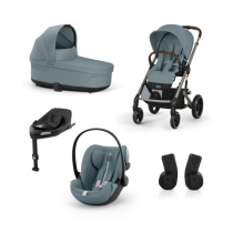 Carucior 4 in 1 Balios S Lux pentru copii, cu landou, scoica auto Cloud G Plus si baza G