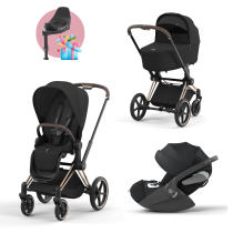 Детска количка 3 в 1 Cybex Priam 4.0, с кош и черупка Cloud T Plus
