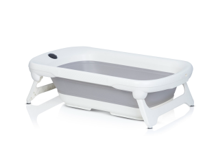 Cada bebelusi pliabila Colibro SPACE, termometru, suport dus, antialunecare, 0-3 ani