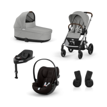  - Pachet promotional 4 in 1 Balios S Lux pentru copii, cu landou, scoica auto Cloud G si baza G - 2