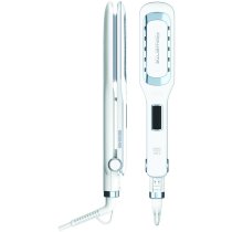 Лична грижа / Грижа за косата и ноктите - Преса за коса Rowenta Wet & Dry Pro SF5010F0, бързо изправяне на мокро и сухо, нанокерамика, йони, LCD екран - 2