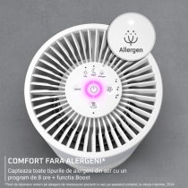 Casa si Curatenie / Climatizare - Purificator de aer Rowenta Pure Air Compact PU2220F0, filtrare 3-in-1 HEPA, Allergen Boost, Mod Auto & 3 trepte de viteza  - 2