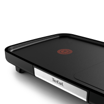 Casa si Curatenie / Aparate de gatit - Gratar electric Tefal Plancha Booster CB641810, 2200W, suprafata mare antiaderenta, termostat reglabil, negru - 2