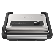 Casa si Curatenie / Aparate de gatit - Gratar electric Tefal Inicio Grill GC242D38, 2000W, termostat reglabil 3 nivele, placi antiaderente, argintiu/negru - 2