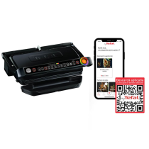 Tefal OptiGrill XL GC722834 интелигентна електрическа скара, 2000W, 9 автоматични програми, плочи от лят алуминий, черна