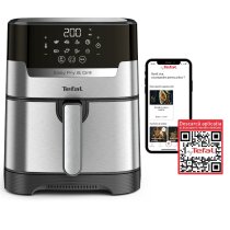 Фритюрник с горещ въздух Tefal Easy Fry & Grill EY505D15, 2 в 1, 4,2 л, 8 програми, грил и дехидратор, 1400 W