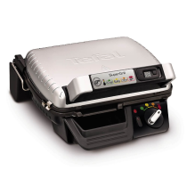 Електрическа скара Tefal SuperGrill GC451B12, 2000W, дигитален таймер, 3 регулируеми позиции, подвижни плочи
