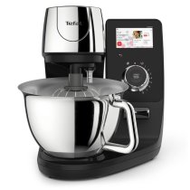 Casa si Curatenie / Prepararea alimentelor - Robot de bucatarie Tefal i-Coach Touch QB950D38, 1200W, Bol 5.5L, Ecran tactil 4.3 inch, 21 Programe, WiFi, Cantar inclus, Negru - 2