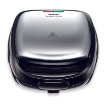 Casa si Curatenie / Mic dejun - Sandwich maker multifunctional 3in1 Tefal Snack Time SW342D38, 700W, 3 seturi de placi incluse, Invelis antiaderent, Inox/Negru - 1