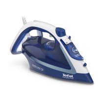 Дом и спасибование / Грижа за дрехи / Парни ютии - Ютия Tefal Easygliss Plus FV5735E0, 2500W, гладеща повърхност Durilium Airglide, автоматично изключване, бяло/синьо - 1