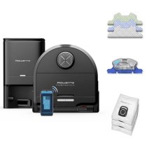 Casa si Curatenie / Ingrijirea locuintei - Aspirator robot cu mop Rowenta X‑Plorer Serie 240 AI+ RR9695WH, Smart Aqua Power, Autonomie 120 min, 8000 PA - 1