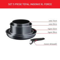 Дом и почистване / Кухненски прибори / Комплекти Tefal Ingenio - Tefal Ingenio XL Force L1589502 Комплект от 5 части, подвижна дръжка, незалепващо покритие и термосигнал - 2