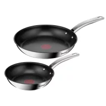 Casa si Curatenie / Articole de bucatarie - Set 2 Tigai Tefal Intuition B817S255, 20/26 cm, Inox 18/10, Antiaderent Titanium, Thermo-Signal, Inductie, Argintiu - 1