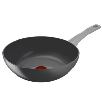 Дом и почистване - Tefal Renew ON Уок тиган C4271932, 28 см, Рециклиран алуминий, Керамично покритие, Термосигнал, Индукция, Сив - 1