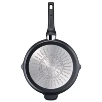 Дом и почистване - Тиган за грил Tefal Unlimited E2294074, 26 см, Титаниево незалепващо покритие против надраскване, Термосигнал, Индукция, Черен - 2