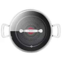 Дом и почистване - Тиган Tefal Unlimited G2557172, 26 см, стъклен капак, титаниево незалепващо покритие против надраскване, термосигнал, индукция - 2