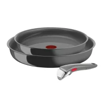House and Cleaning / Μαγειρικά σκεύη - Tefal Ingenio Renew L2609502 Σετ 3 τεμαχίων, τηγάνι 24/28 cm, κεραμική αντικολλητική επίστρωση Inoceram Glide, Thermo-Signal, επαγωγικός - 1