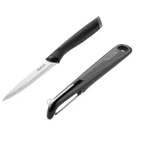 Casa si Curatenie / Articole de bucatarie - Set pentru curatarea legumelor Tefal Essential K2219255, Cutit utilitar 12 cm, Dispozitiv decojire, Maner Soft Touch, Inox - 2