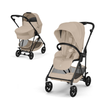 Cybex Melio Carbon 2-в-1 количка за деца, ултра лека, с кош за носене