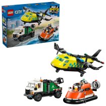 - Set LEGO City Avion, autospeciala si aeroglisor in versiuni adaptate 60505, pentru copii - 1