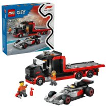  - Set LEGO City F1 Camion de prezentare cu masina de curse Audi F1 60493, pentru copii - 1
