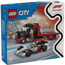  - Set LEGO City F1 Camion de prezentare cu masina de curse Audi F1 60493, pentru copii - 2