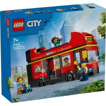  - Set LEGO City Autobuz turistic rosu cu etaj 60407, Vehicule LEGO, pentru copii - 2
