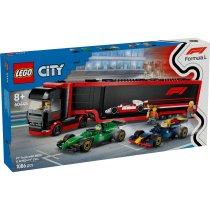 Τα παιχνίδια - Σετ LEGO City F1 Truck με αγωνιστικά αυτοκίνητα F1 RB20 και AMR24, για παιδιά - 2