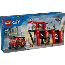  - Set LEGO City Statie si camion de pompieri 60414, pentru copii - 2