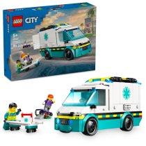LEGO City Ambulanta de urgente 60451, Set de Salvare, pentru copii