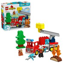 Jucarii - Camion de pompieri cu furtun si pompier LEGO DUPLO 10473 - 1