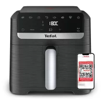 Σπίτι και Καθαρισμός - Φριτέζα θερμού αέρα Tefal Easy Fry Mega Compact EY8618e0, 7,5L, 2020W, μαύρη - 1