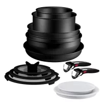House and Cleaning / Μαγειρικά σκεύη - Tefal Ingenio Excellence+ Σετ 13 τεμαχίων, Επαγωγική, Αντικολλητική, Αφαιρούμενες Λαβές, Μαύρο - 1