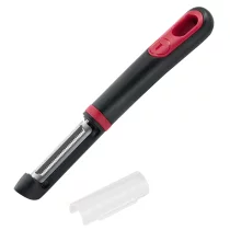 Tefal Ingenio+ K1994034 Аксесоар за белачка на зеленчуци и плодове, назъбено острие, неръждаема стомана, черно/червено