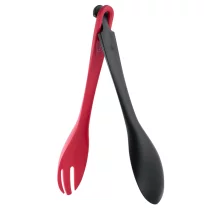 Щипки за салата Tefal Ingenio+ K1991434, Пластмаса, Заключваща система, Черен/Червен