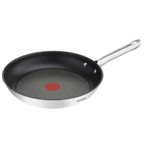 Дом и почистване / Кухненски аксесоари - Tefal Duetto Тиган за пържене 24 см, неръждаема стомана, индукция, термо индикатор - 1