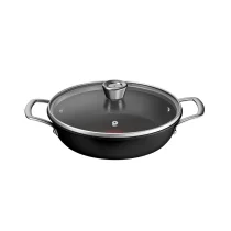  - Tefal Excellence+ тенджера 24 см с капак, незалепващо покритие, технология Thermo-Signal, съвместима с индукция, черна - 1