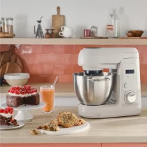 Дом и почистване / Приготвяне на храна - Кухненски робот Tefal Bake Partner, 1100 W, 4,6 л, Вградена везна, 8 скорости, Smart Bake Detect, Сив - 2