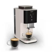 Σπίτι και Καθαρισμός - Μηχανή εσπρέσο Krups Coffee Crush SA4001E0, 1370W, 15 Bar, Μύλος άλεσης από ανοξείδωτο ατσάλι, One-Touch, Συμπαγής σχεδιασμός, Μαύρο - 1