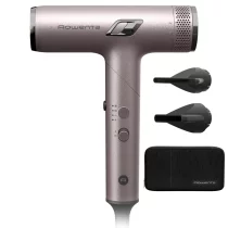 Лична грижа - Сгъваем сешоар Rowenta Nano HY8530E0, 1700 W, йонен генератор, 3 скорости, 3 температури, студен въздух, розов/черен - 1