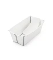 Set Cadita Pliabila Stokke Flexi Bath 0-4 Ani cu Suport Nou Nascuti, Compact si Ergonomic
