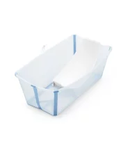 Baie si toaleta - Set Cadita Pliabila Stokke Flexi Bath 0-4 Ani cu Suport Nou Nascuti, Compact si Ergonomic - 2