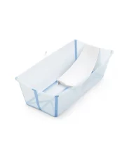 Baie si toaleta - Set Cadita Pliabila pentru copii Stokke Flexi Bath X-Large si Suport Nou-Nascut, 0-6 ani, pliabila - 1