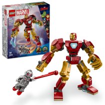 Jucarii - Set LEGO Marvel Robotul Iron Man vs. Ultron 76307, Jucarie de Constructie Copii - 1