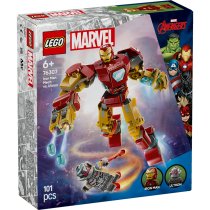 Играчки / LEGO - LEGO Marvel - Комплект робот Iron Man срещу Ultron 76307, Конструктор за деца - 2