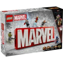 Jucarii / LEGO / LEGO Marvel Super Heroes - LEGO Marvel Sigla si minifigurine MARVEL 76313, Model de colectie si etalare - 2