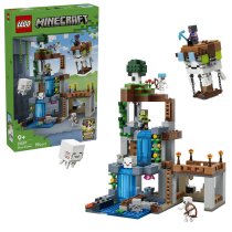 LEGO Minecraft Statie de mobi Ghast 21597, Set de constructie interactiv cu pachet de skin-uri