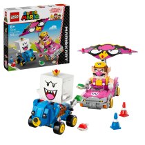 Играчки / LEGO / LEGO Super Mario - LEGO Super Mario Kart Wario and King Boo 72038, Интерактивен комплект с превозни средства Badwagon и Teddy Buggy - 1