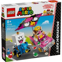 Играчки / LEGO / LEGO Super Mario - LEGO Super Mario Kart Wario and King Boo 72038, Интерактивен комплект с превозни средства Badwagon и Teddy Buggy - 2