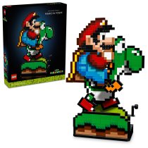  - LEGO Super Mario World Mario and Yoshi, Συλλεκτικό Σετ Κατασκευών Pixel για Ενήλικες - 1